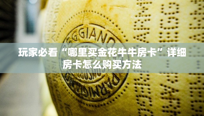 玩家必看“哪里买金花牛牛房卡”详细房卡怎么购买方法