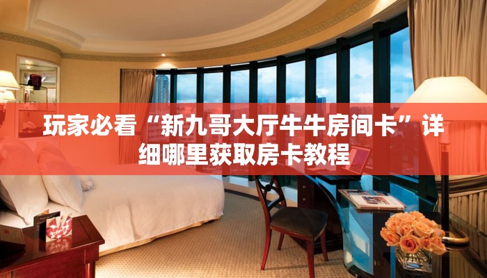 玩家必看“新九哥大厅牛牛房间卡”详细哪里获取房卡教程