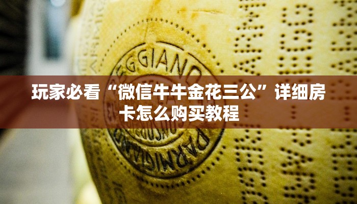 玩家必看“微信牛牛金花三公”详细房卡怎么购买教程