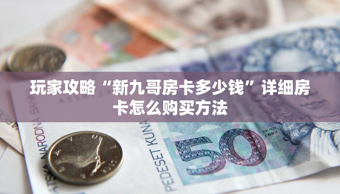 玩家攻略“新九哥房卡多少钱”详细房卡怎么购买方法 玩家攻略“新九哥房卡多少钱”详细房卡怎么购买方法