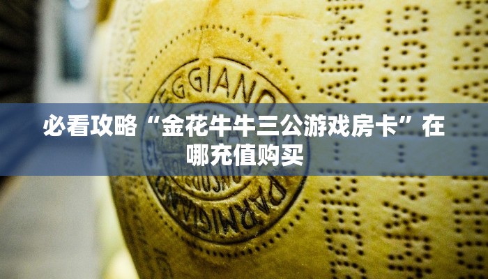 必看攻略“金花牛牛三公游戏房卡”在哪充值购买