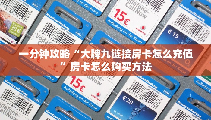 一分钟攻略“大牌九链接房卡怎么充值”房卡怎么购买方法