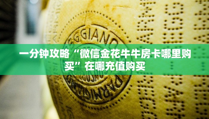一分钟攻略“微信金花牛牛房卡哪里购买”在哪充值购买