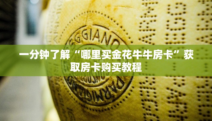 一分钟了解“哪里买金花牛牛房卡”获取房卡购买教程
