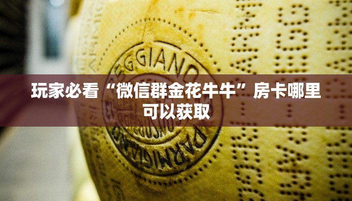 玩家必看“微信群金花牛牛”房卡哪里可以获取
