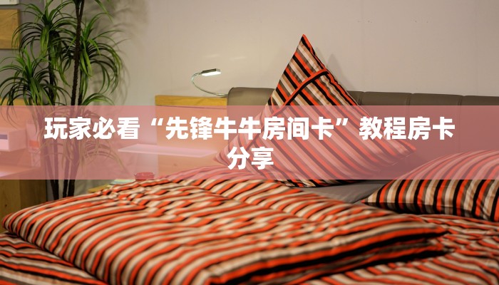 玩家必看“先锋牛牛房间卡”教程房卡分享