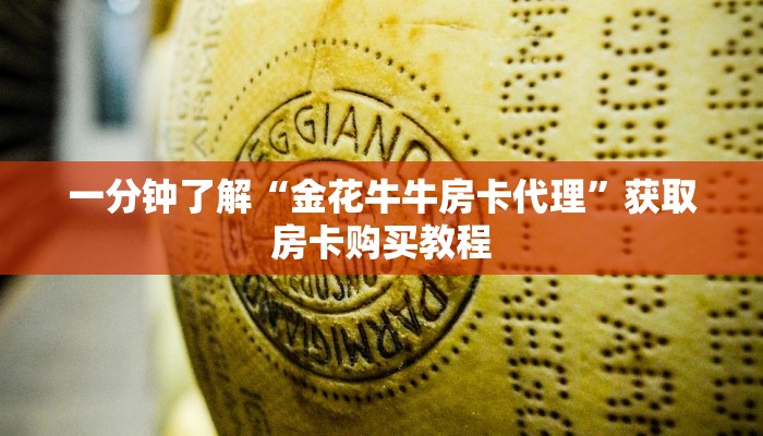 一分钟了解“金花牛牛房卡代理”获取房卡购买教程