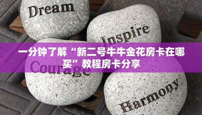 一分钟了解“新二号牛牛金花房卡在哪买”教程房卡分享