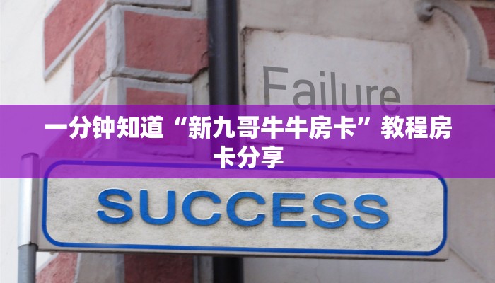 一分钟知道“新九哥牛牛房卡”教程房卡分享