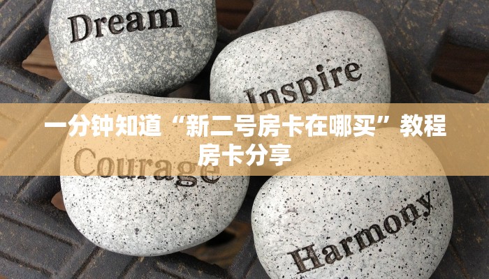 一分钟知道“新二号房卡在哪买”教程房卡分享