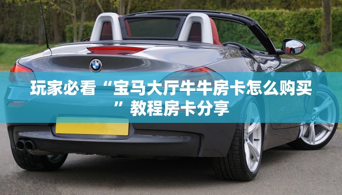 玩家必看“宝马大厅牛牛房卡怎么购买”教程房卡分享
