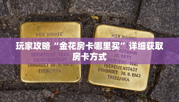 玩家攻略“金花房卡哪里买”详细获取房卡方式