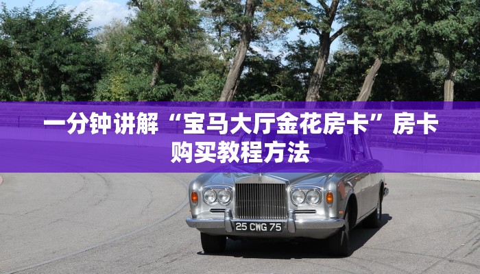 一分钟讲解“宝马大厅金花房卡”房卡购买教程方法