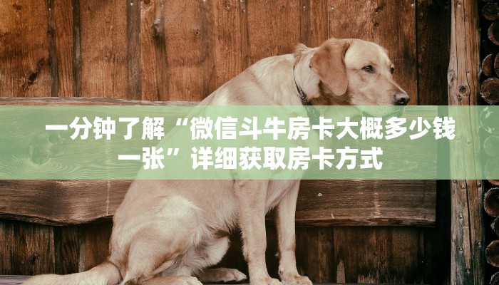 一分钟了解“微信斗牛房卡大概多少钱一张”详细获取房卡方式