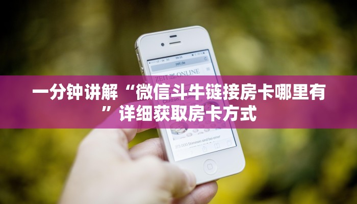 一分钟讲解“微信斗牛链接房卡哪里有”详细获取房卡方式